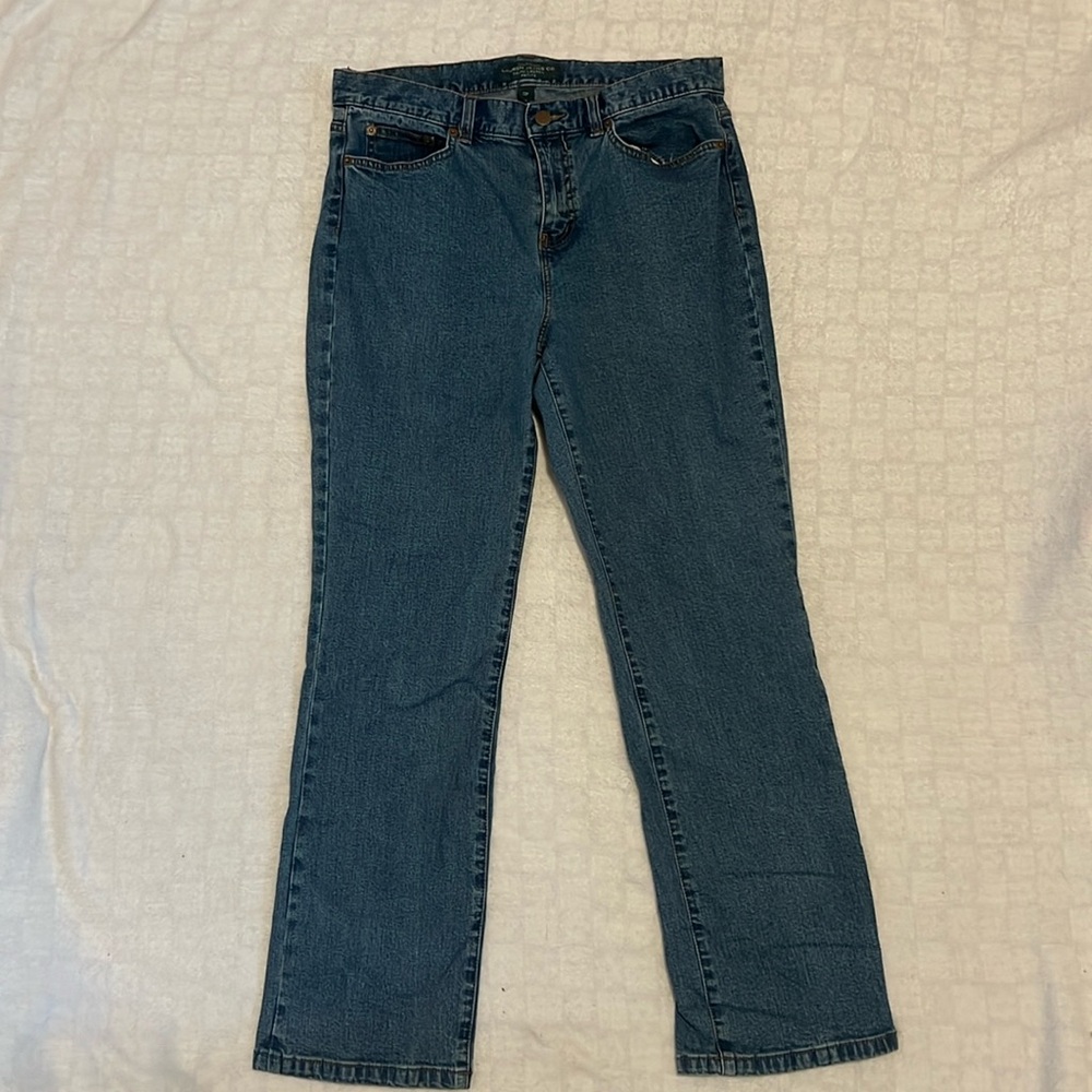 Ralph Lauren Mid-Rise Straight Leg Jeans
